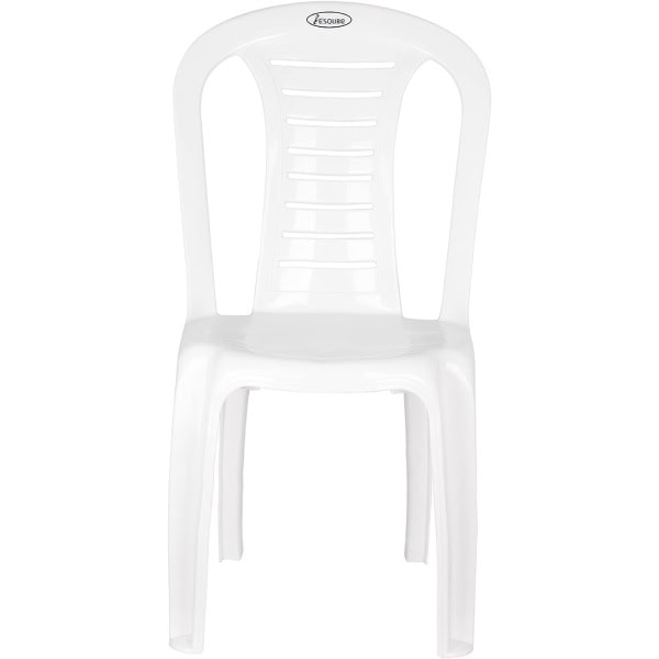 Simple Plastice Chair In White Color