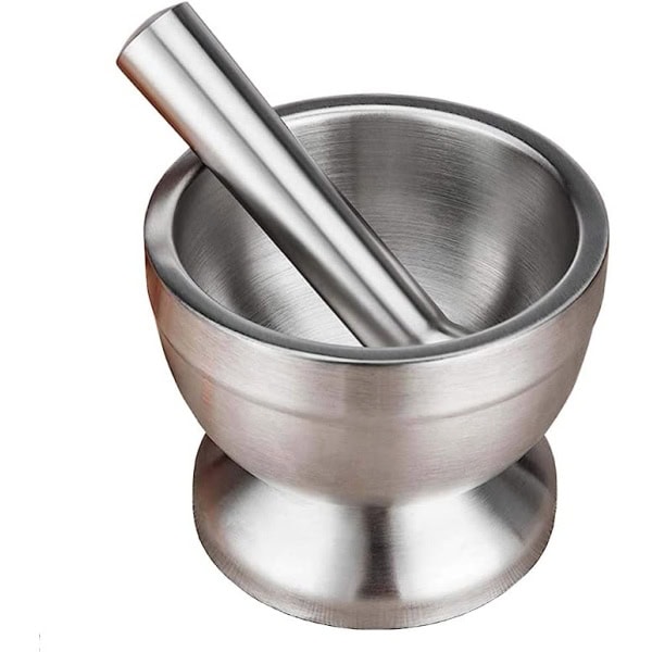 Mortar and Pestle Sets Stainless Steel Food Safe Spice Grinder Bowl