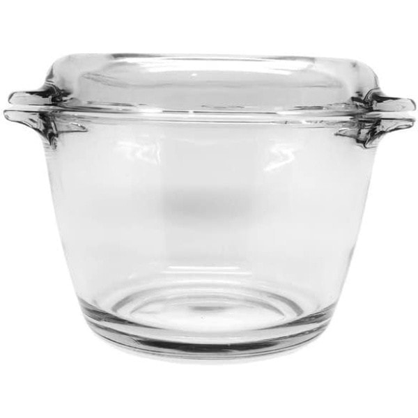 Clear Glass Bowl Small Glass Bowls with Lids Glass Serving Bowl with Handles for Oven Glass Meal Prep Container for Kitchen