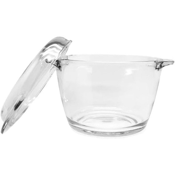 Clear Glass Bowl Small Glass Bowls with Lids Glass Serving Bowl with Handles for Oven Glass Meal Prep Container for Kitchen