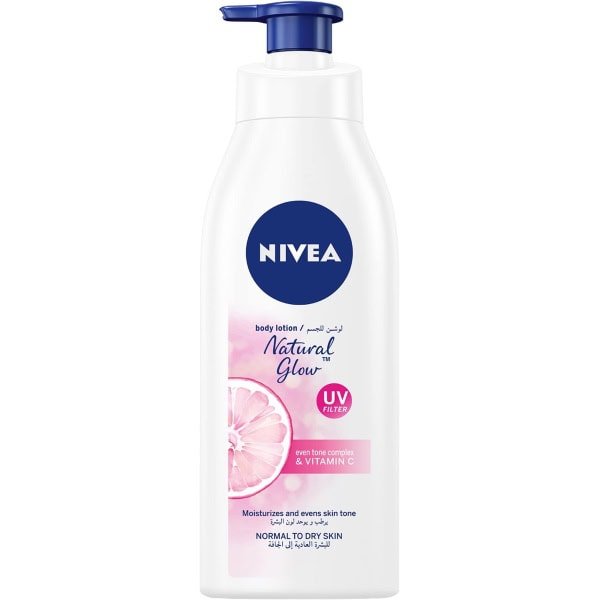 NIVEA Body Lotion Natural Glow , Even Tone Complex & Vitamin C, Normal to Dry Skin, 625ml