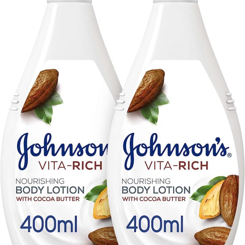 Johnson's Cocoa Lotion, 2 x 400ml