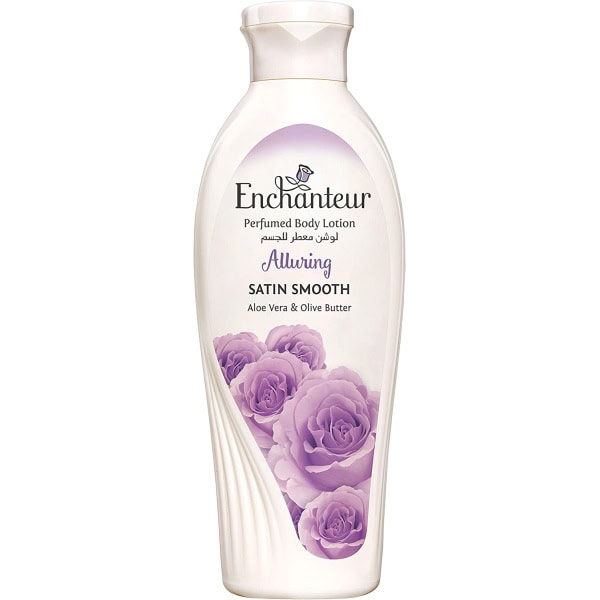 EnchantEUr Satin Smooth- Alluring Lotion With Aloe Vera & Olive Butter For Satin Smooth Skin, For All Skin Types, 250Ml