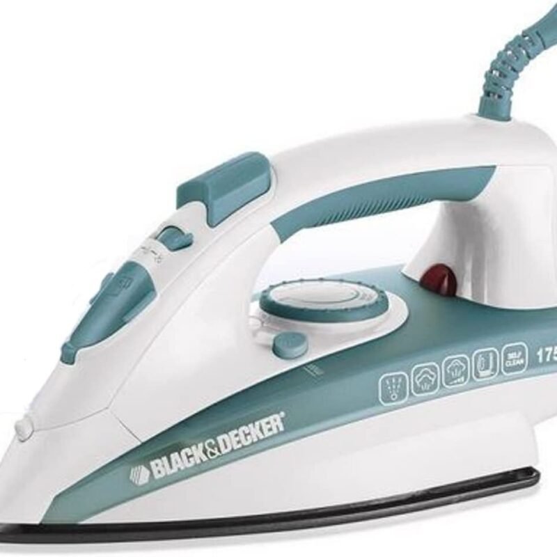 Black+Decker 1750W Steam Iron, Red