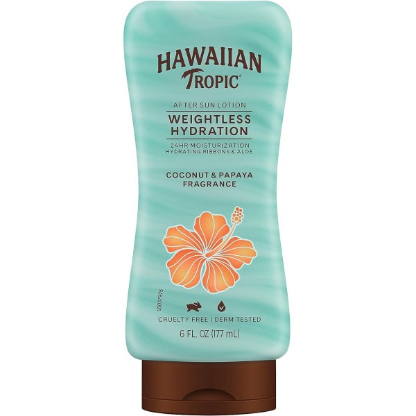 Hawaiian Tropic Silk Hydration Weightless After Sun Lotion - Coconut Papaya Fragrance 177ml, White, 6 Ounce