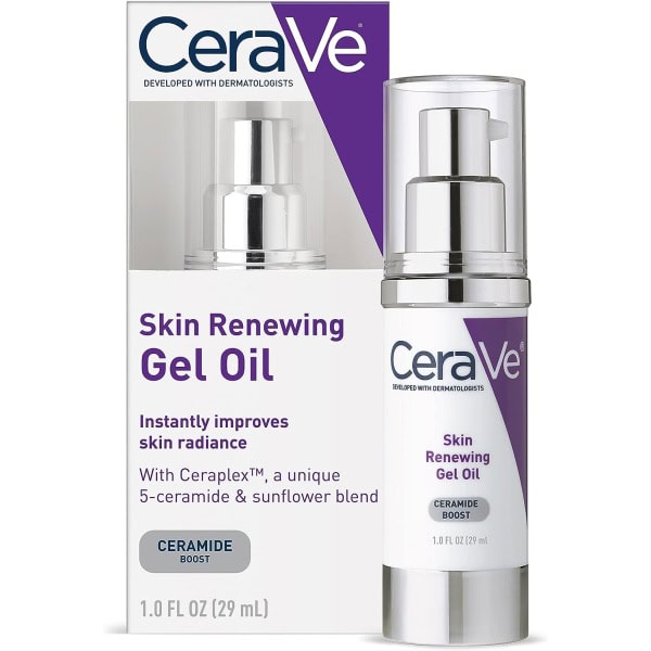 CeraVe Anti Aging Gel Serum for Face to Boost Hydration | With Ceramide Complex, Sunflower Oil, and Hyaluronic Acid | 1 Ounce