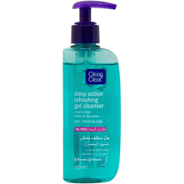 Clean & Clear Gel Cleanser Deep Action Refreshing 150Ml