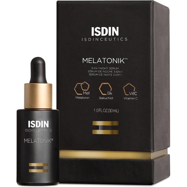 ISDIN Melatonik, Overnight Recovery Anti-Aging Benefits Night Serum, 3-in-1 Repairs, Restores and Brightens with Melatonin, Bakuchiol, Vitamin C?