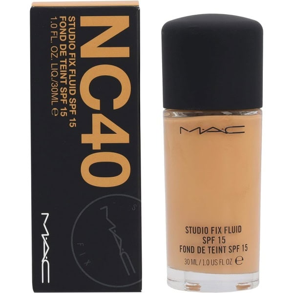 MAC Studio Fix Fluid SPF 15 Face Foundation - NC40, 1.01 oz.