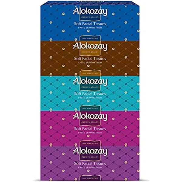 Alokozay Soft Facial Tissues (150 Sheets x2 Ply, White