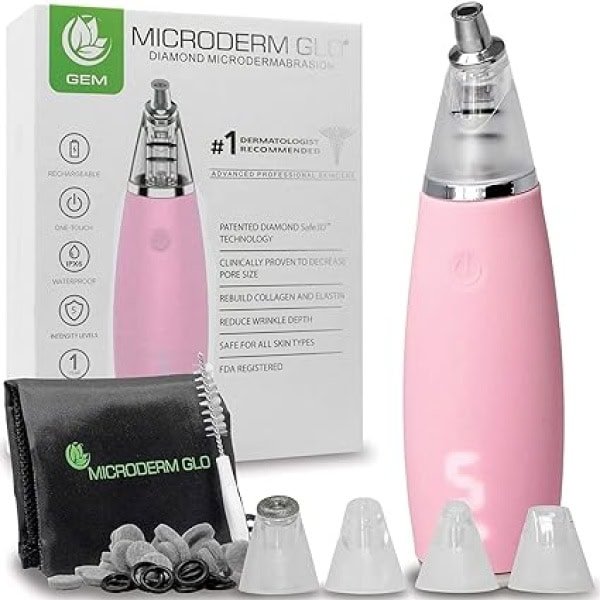 Diamond Microdermabrasion and Suction Tool - Best Pore Vacuum for Skin