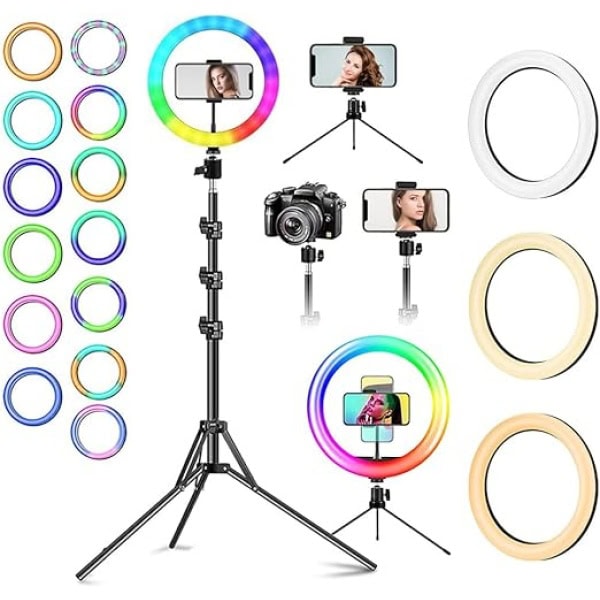 10'' Ring Light with Stand Selfie Makeup TikTok YouTube