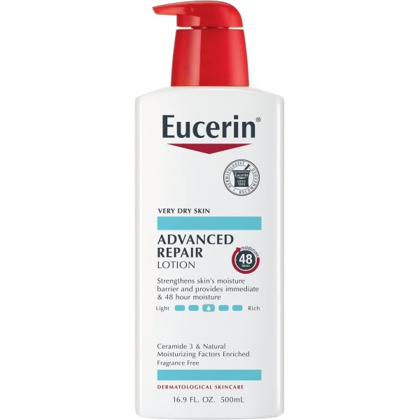 Eucerin Advanced Repair Lotion, Fragrance Free, 16.9 Fl Oz