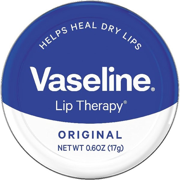 Vaseline Lip Therapy Lip Balm Tin, Original, 0.6 oz