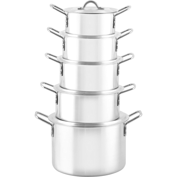 Royalford 5 Pcs Induction Pots and Pan set