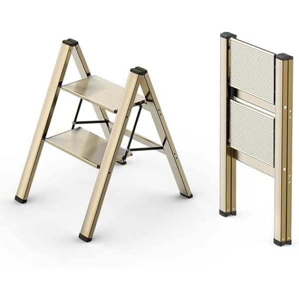 Foldable 2 Steps Ladder, Folding Step Stool