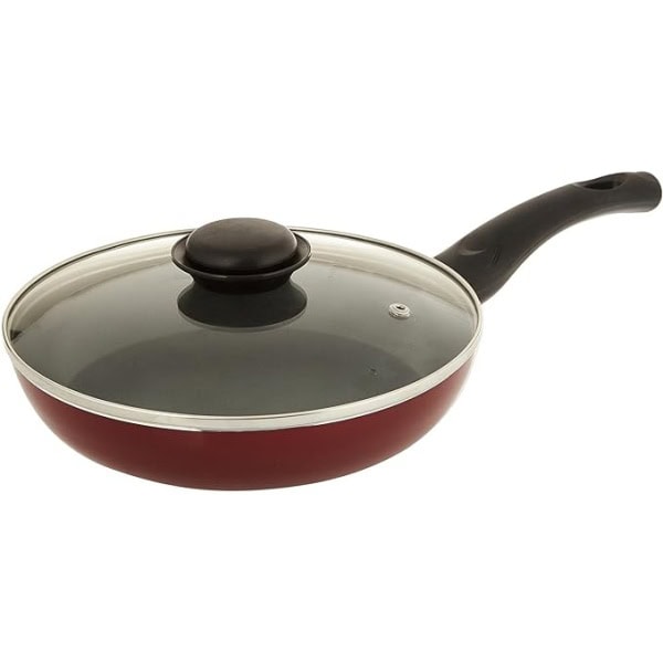 Royalford Frying Pan, 22 cm- Aluminum Non-Stick Fry Pan ? Ergonomic Handle - Saute Pan