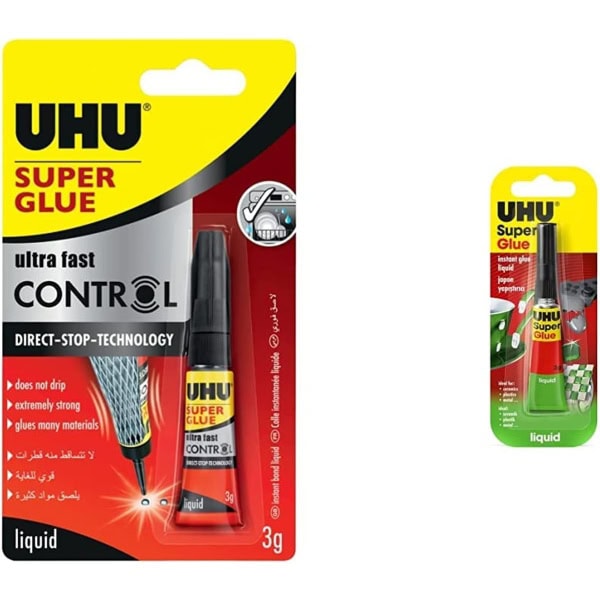 UHU Super Glue Control Extra Fast And Strong Liquid