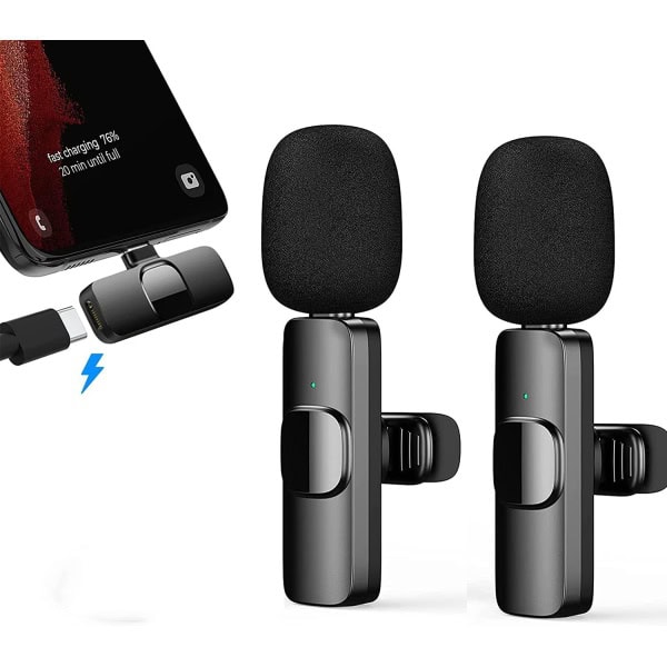 TypeC wireless microphone wireless clip-on microphone