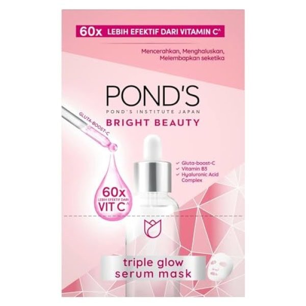 Ponds Bright Beauty Serum Sheet Mask for bright smooth Cream