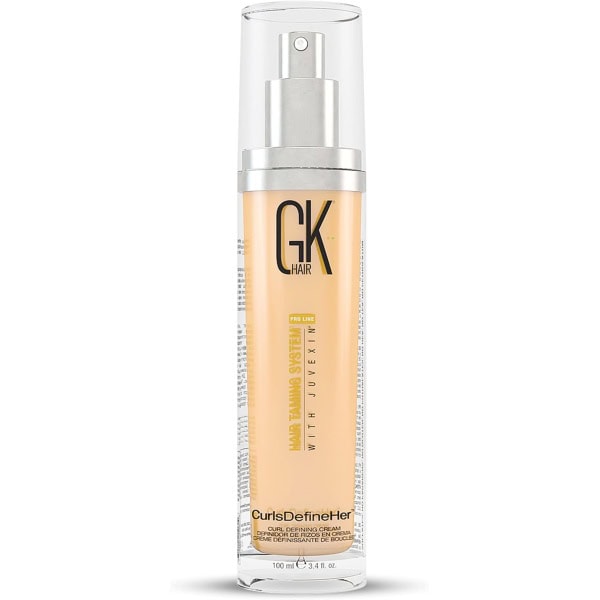 GK HAIR Global Keratin CurlsDefineHer (100ml) Curling Hair Cream, Smoothen Frizz Control anti-frizz for Perfect Hair Texture - Men and Women