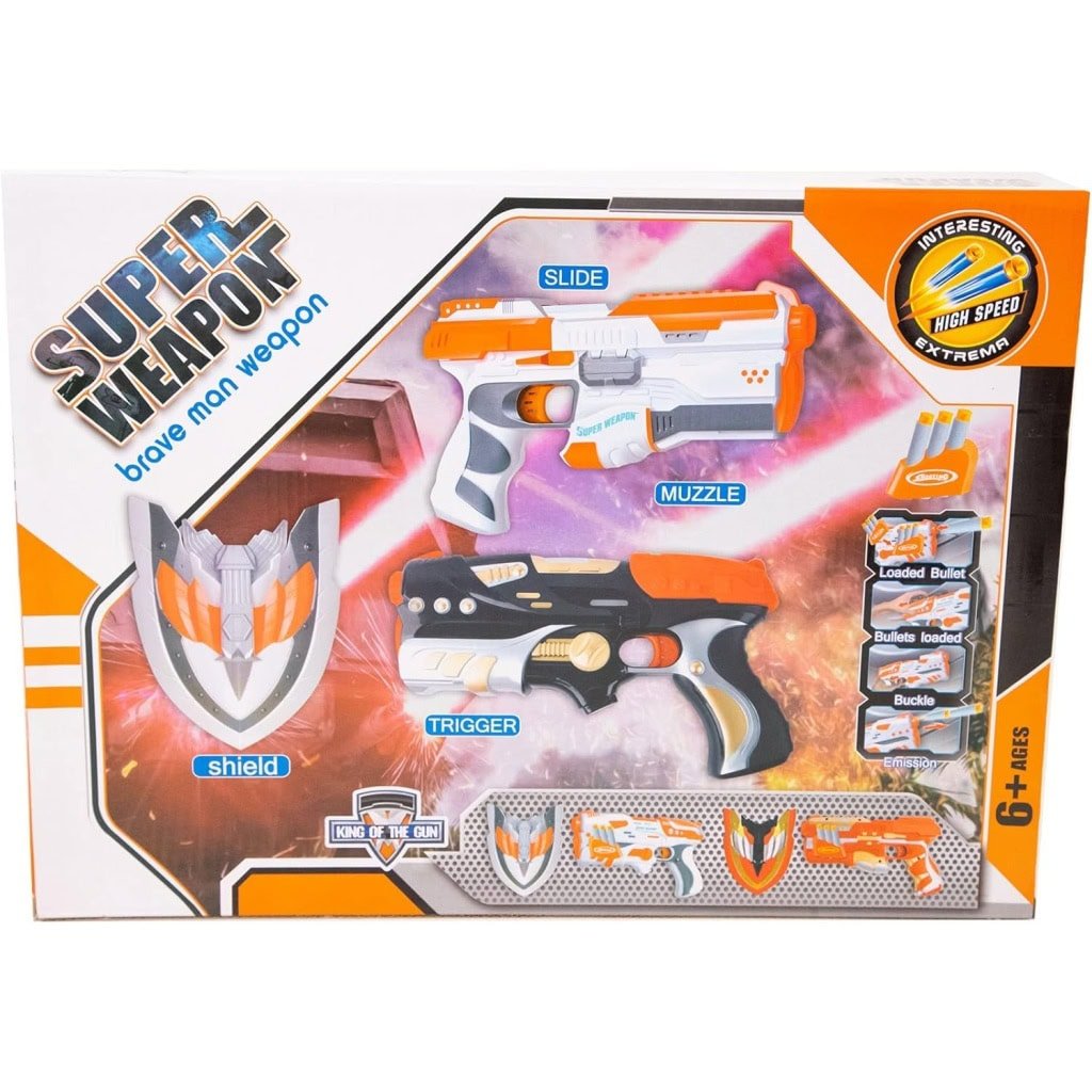 Super Weapon Soft Bullet Gun Toy, 1pc