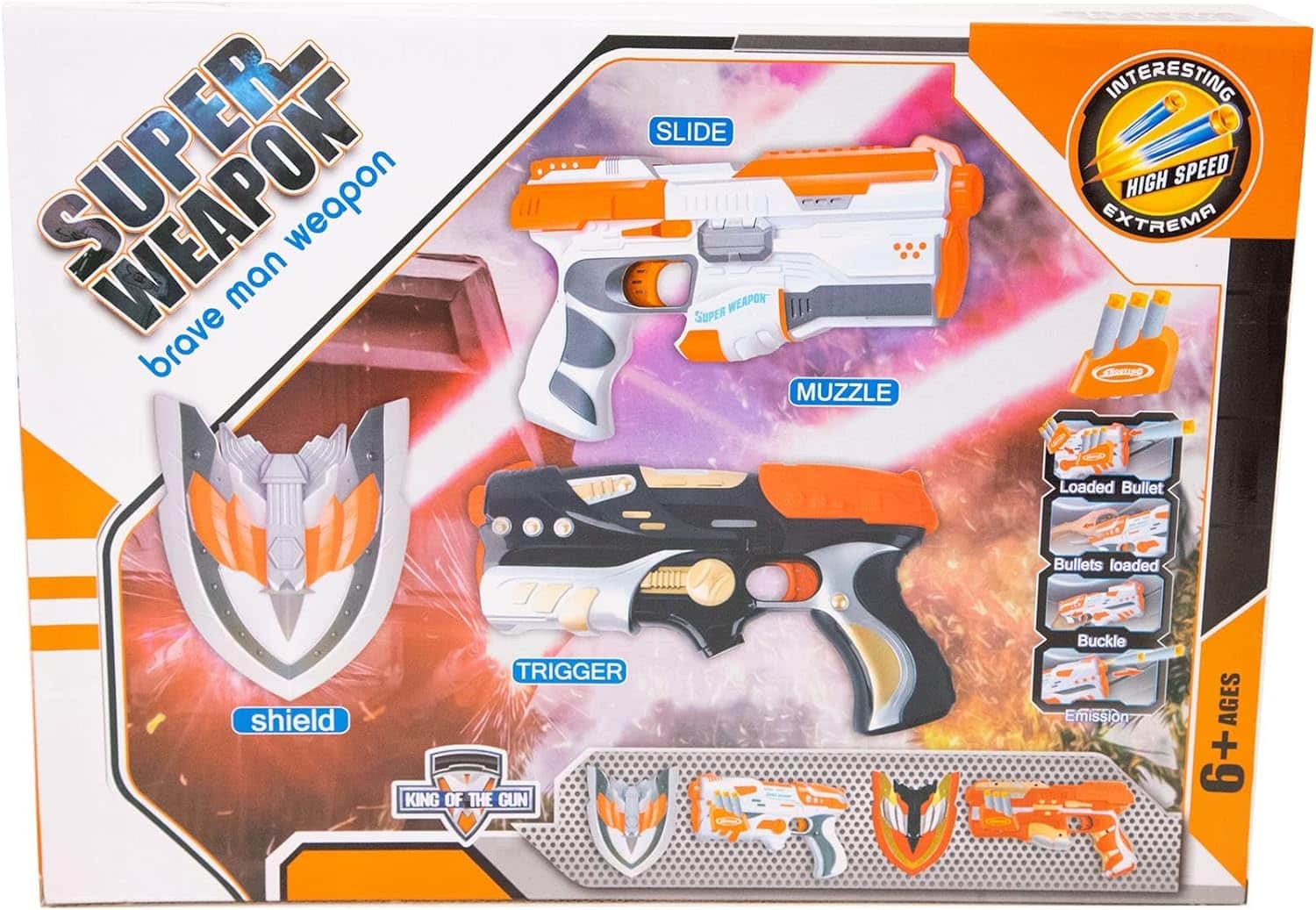 Super Weapon Game Nerf Elite Soft Bullet Gun