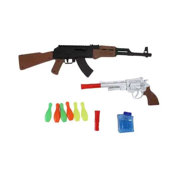 2 in 1 Shooting Game Power Shoot Gun Toy