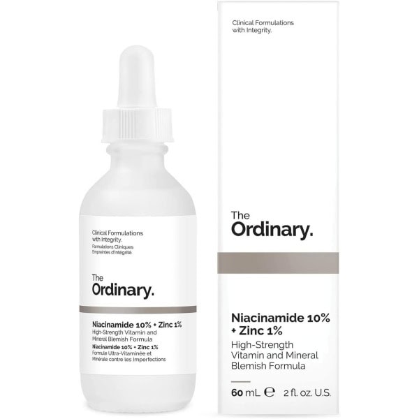 The Ordinary Niacinamide 10% + Zinc 1% 60ml - Reduce the appearance of skin blemishes and congestion