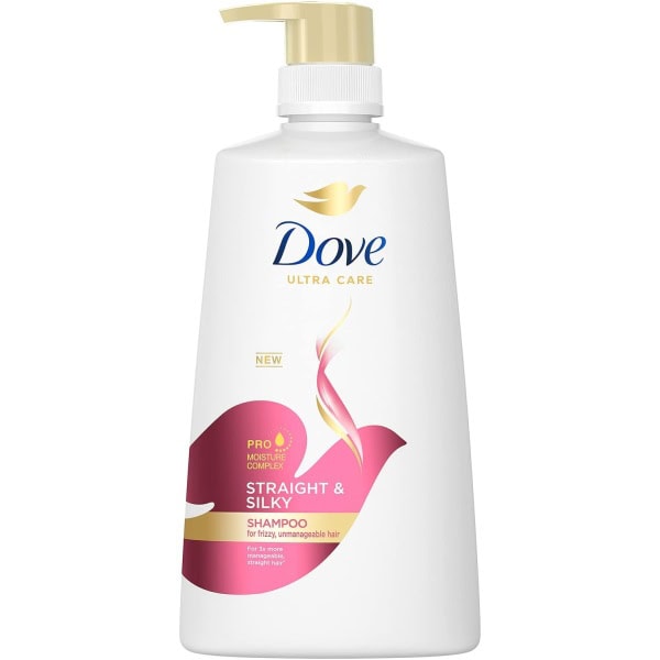 Dove Nutritive Straight & Silky Shampoo 700mL with Free Ayur Soap