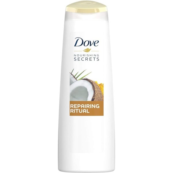 Dove Nourishing Secrets Shampoo Restoring hair from signs of hair damage, Repairing Ritual, with natural Coconut Oil and Turmeric, 400ml