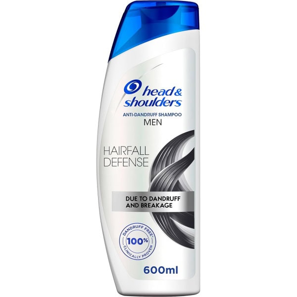 Head & Shoulders Men Hairfall Defense Anti-Dandruff Shampoo, 600 ml