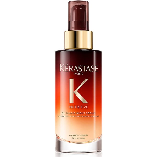 KERASTASE Nutritive 8HR Magic Night Hair Serum | Overnight Beauty Sleep Nourishing Serum | Deeply Conditions From Nutrients Lost | Reduces Tangles & Prevents Frizz | For All Hair Types | 3.04 Fl Oz