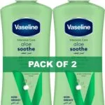 Vaseline Aloe Soothe Body Lotion, 400ml (2 Bottles)