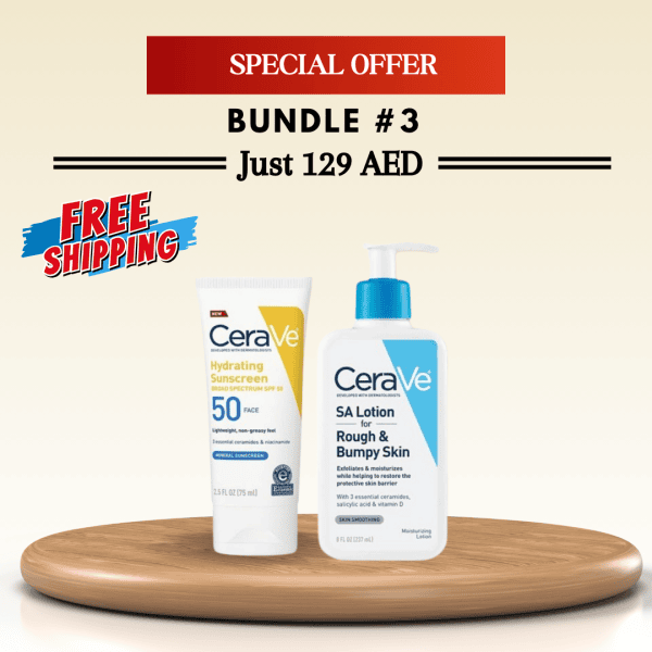 Cerave Hydrating Sunscreen & Cerave SA Lotion for Rough and Bumpy Skin