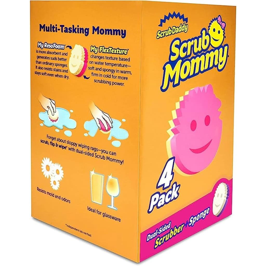 Scrub Mommy Dual Sided Sponge, 4-Count