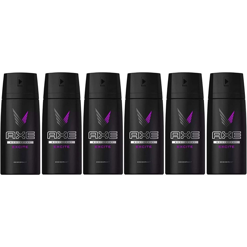 AXE Body Spray Deodorant, Pack of 6