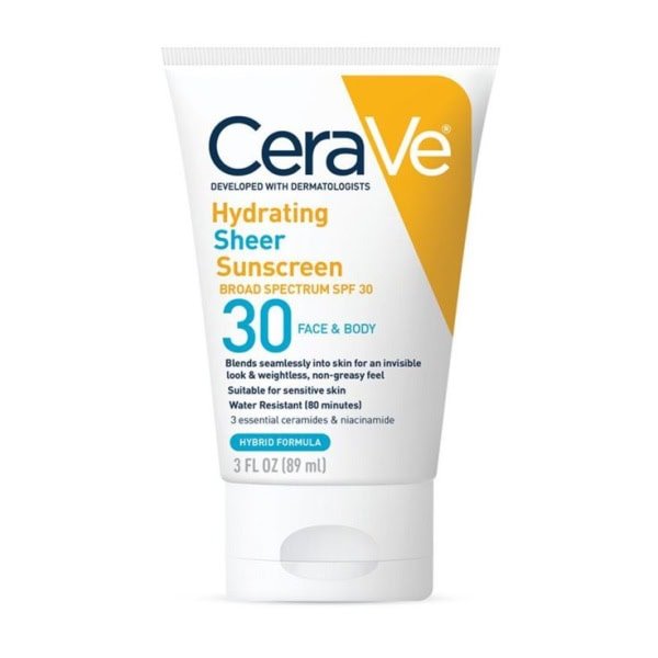 CeraVe Hydrating Sheer Sunscreen SPF 30