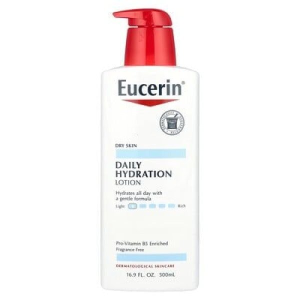 Eucerin Daily Hydration Lotion, Fragrance Free, 16.9 fl oz 500 ml