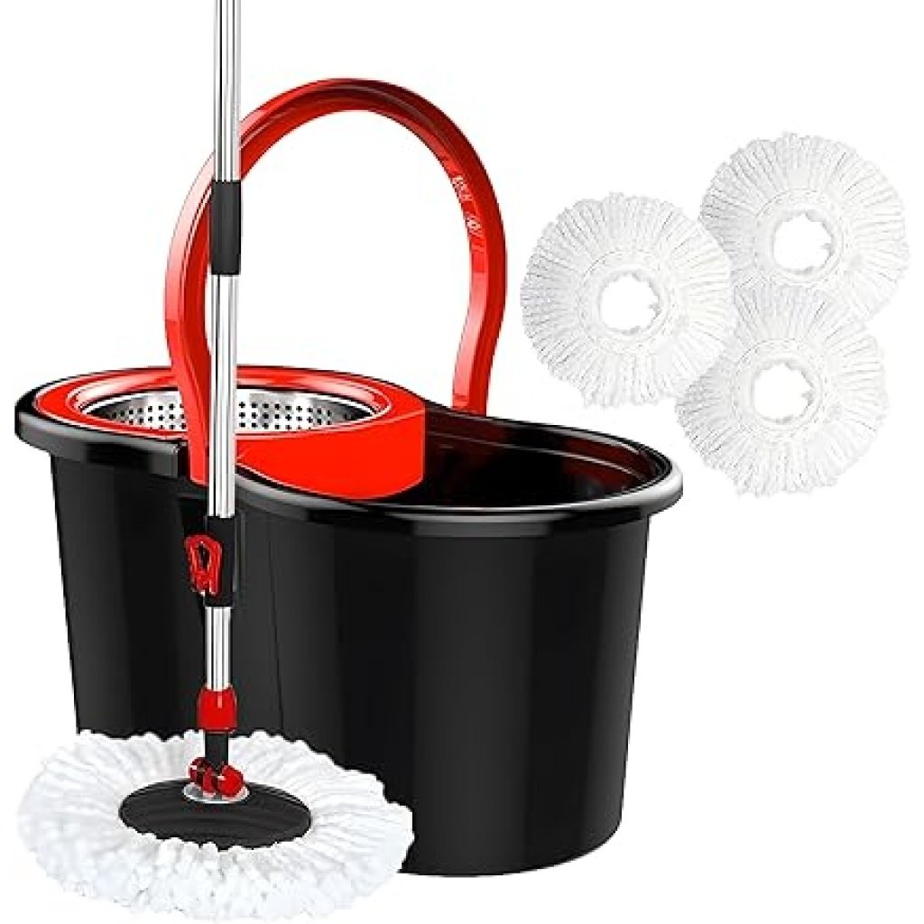 360 Degree Spin Bucket Mop, 1-Set