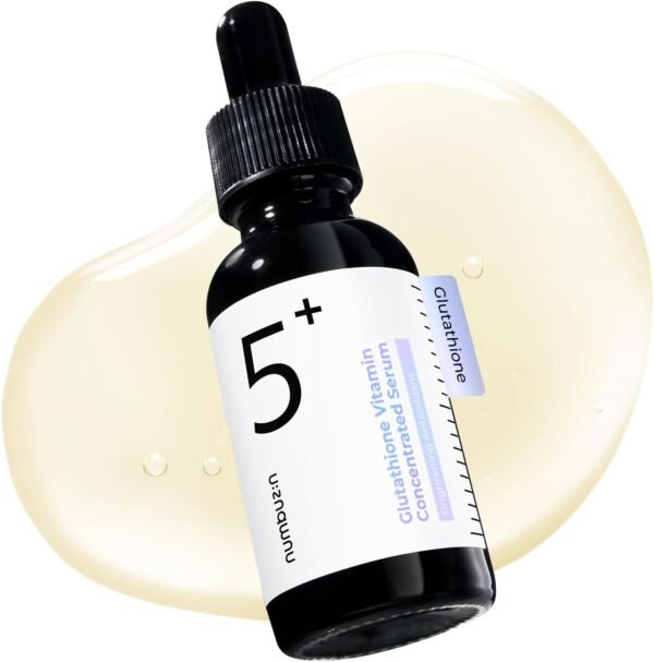 numbuzin No.5 Vitamin Concentrated Serum | Glutathione & Vitamin Serum, Dark Spot, Korean Skincare 1.01fl.oz/30ml