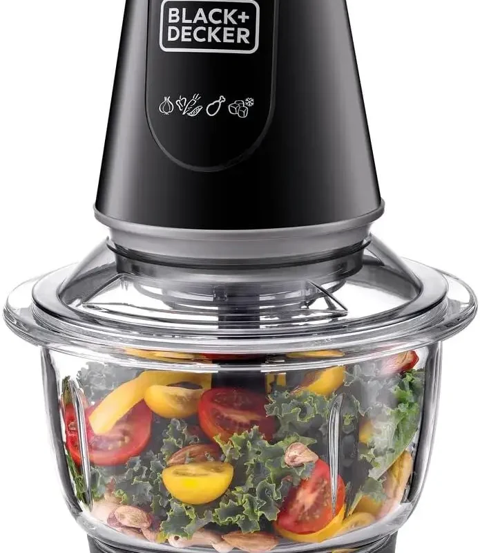 Black+Decker Glass Chopper/Mincer, 1.2L