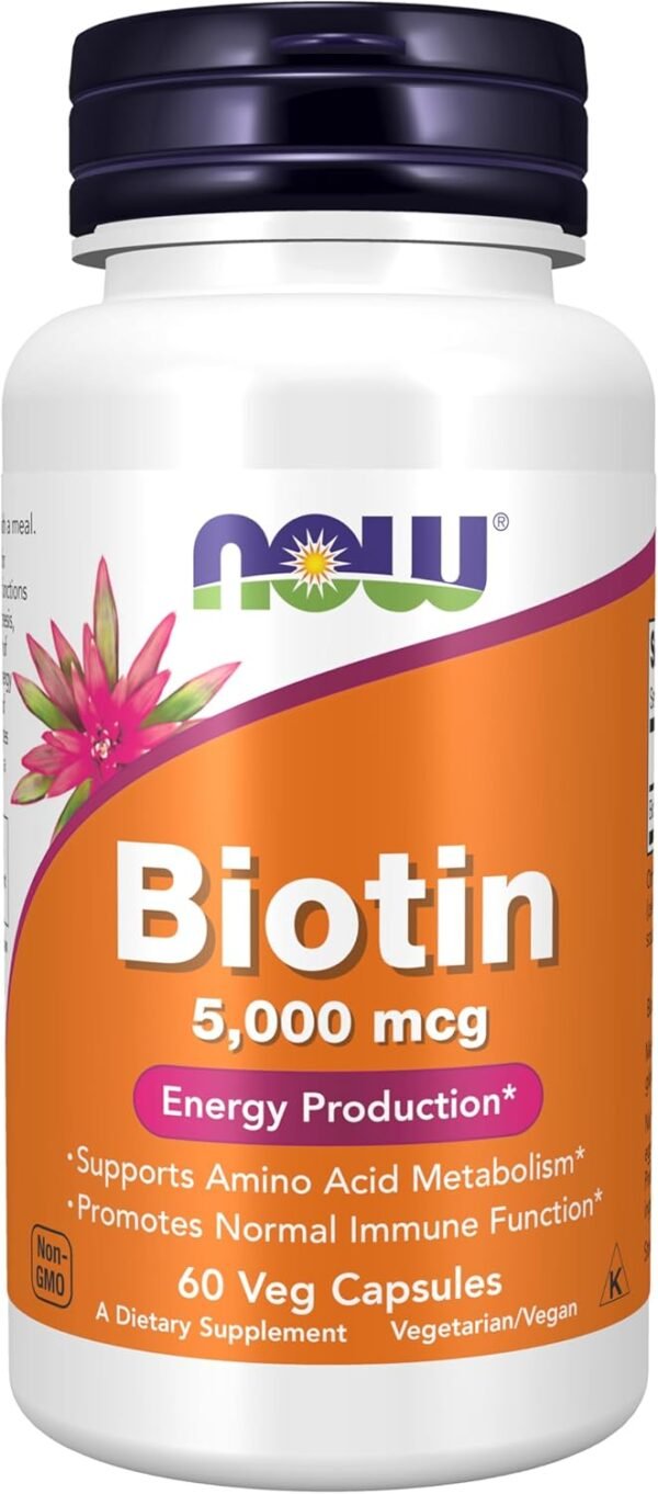 Now Foods Biotin 10,000Mcg Extra Strength Vcaps 120'S New