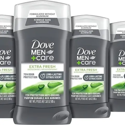 Dove Men+Care MEN + CARE Deodorant Stick for Men Clean Comfort Aluminum Free 72-Hour Odor Protection Mens Deodorant with 1/4 Moisturizing Cream, 3 Ounce (Pack of 4)