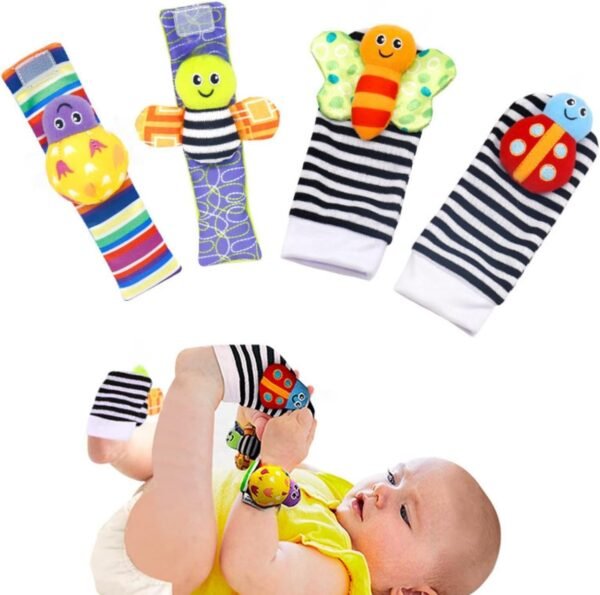 Baby Toys 4 pcs Newborn Development and Foot finder for Boys Girls 0 3 6 12 Month