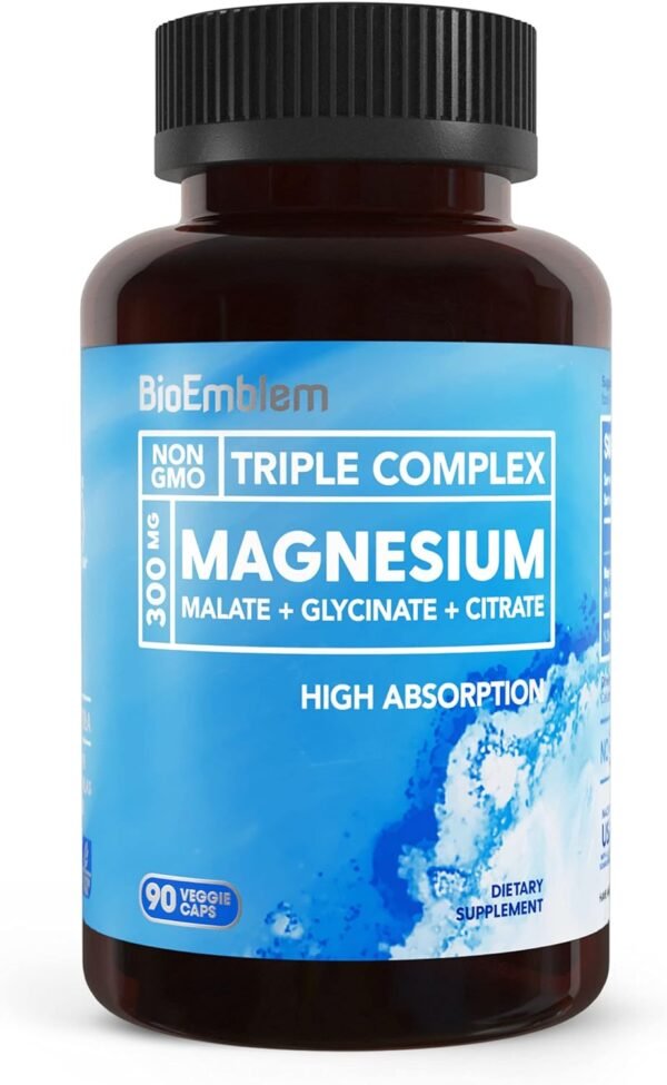 Non-GMO Triple Magnesium Complex 90 Capsules300mg