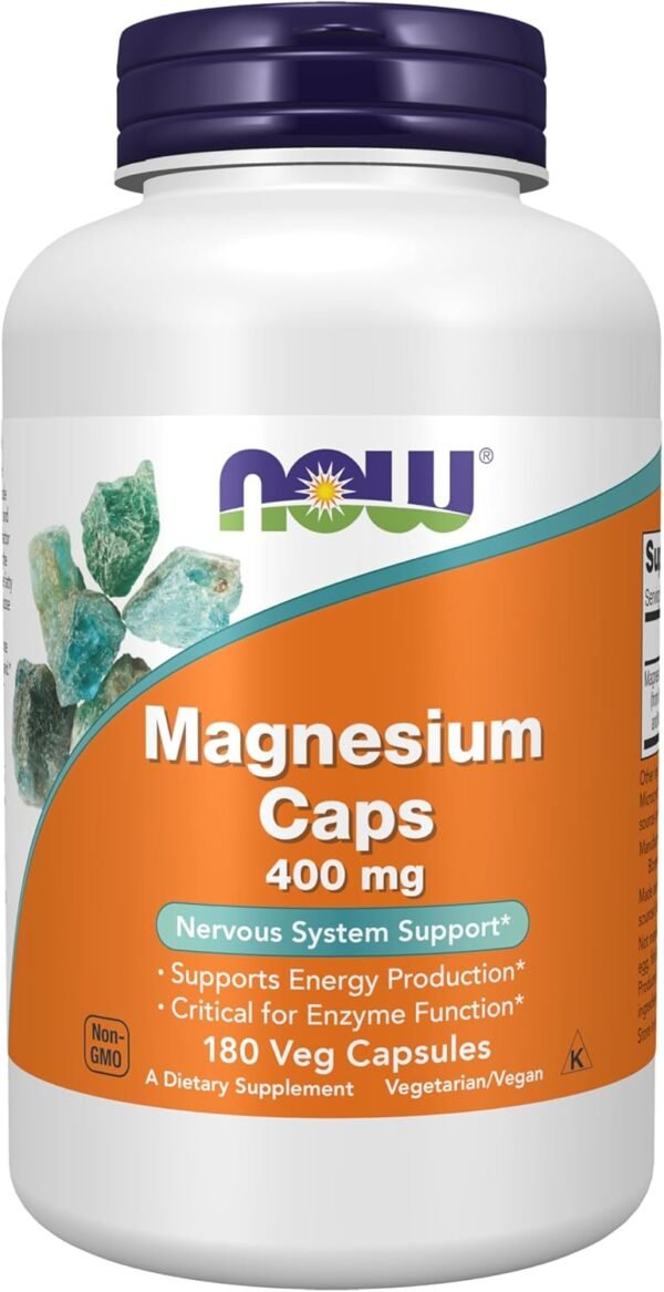 Now Foods Magnesium 400 Mg Caps 180'S