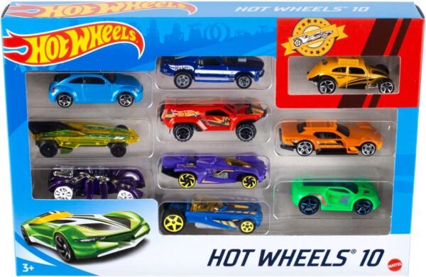 Set Of 10 1:64 Scale Toy Trucks And Cars For Kids And Collectors, Styles May Vary