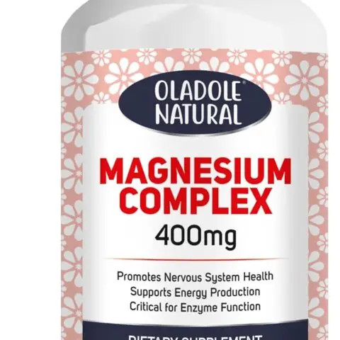 Oladole Natural Magnesium 400mg -180 veg Capsules | Formulated with Magnesium Oxide, Citrate & Aspartate for Optimal Energy Production, Enhanced Nervous System Health | Promotes better sleep