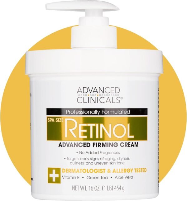 Advanced Clinicals Retinol Cream - 16oz